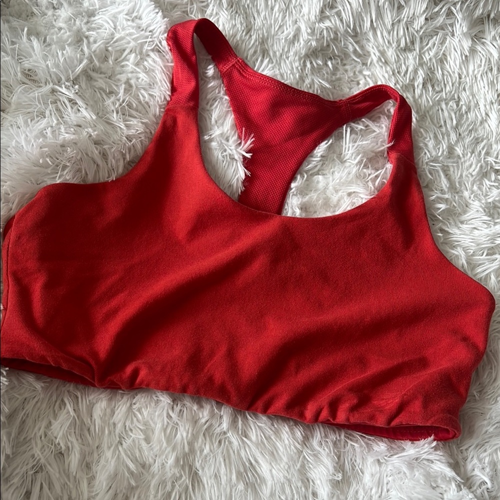 Adidas Red Racerback Sports Bra
